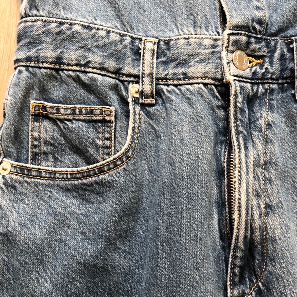 Zara Denim Long Sleeve Wide Leg Jumpsuit - Picture 14 of 16